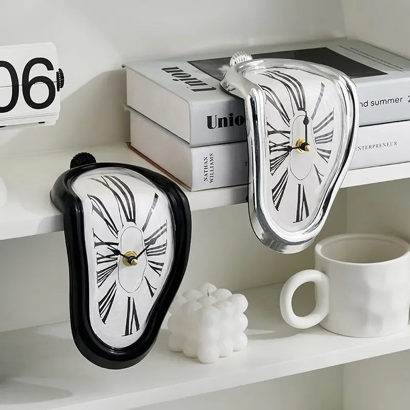 Surrealistic Melting Wall Clock