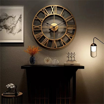 Large Retro 3D Wall Clock