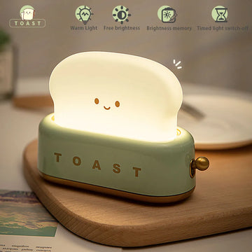 Cute Cartoon Bread LED Night Light